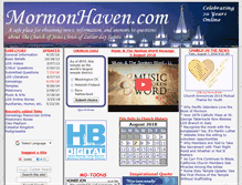 Tablet Screenshot of mormonhaven.com